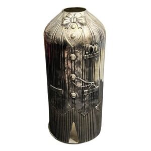 Godinger Metal Sculpture Wine/Liquor Bottle Holder 9" Tall